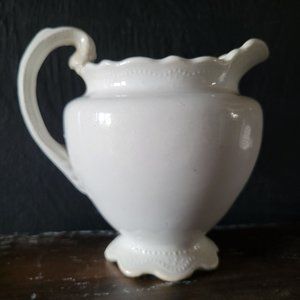 Antique Warwick China Creamer /Small Pitcher, Country Cottage, Farmhouse *Repair